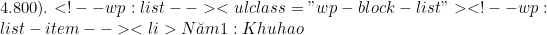 4.800).<!-- wp:list --> <ul class="wp-block-list"><!-- wp:list-item --> <li>Năm 1: Khấu hao