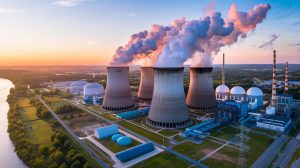 a vibrant aerial view of a power plant during suns rAYgso qTwOJGICAu5kgAg dWjBBWkAQhWV8j38rx6 gw