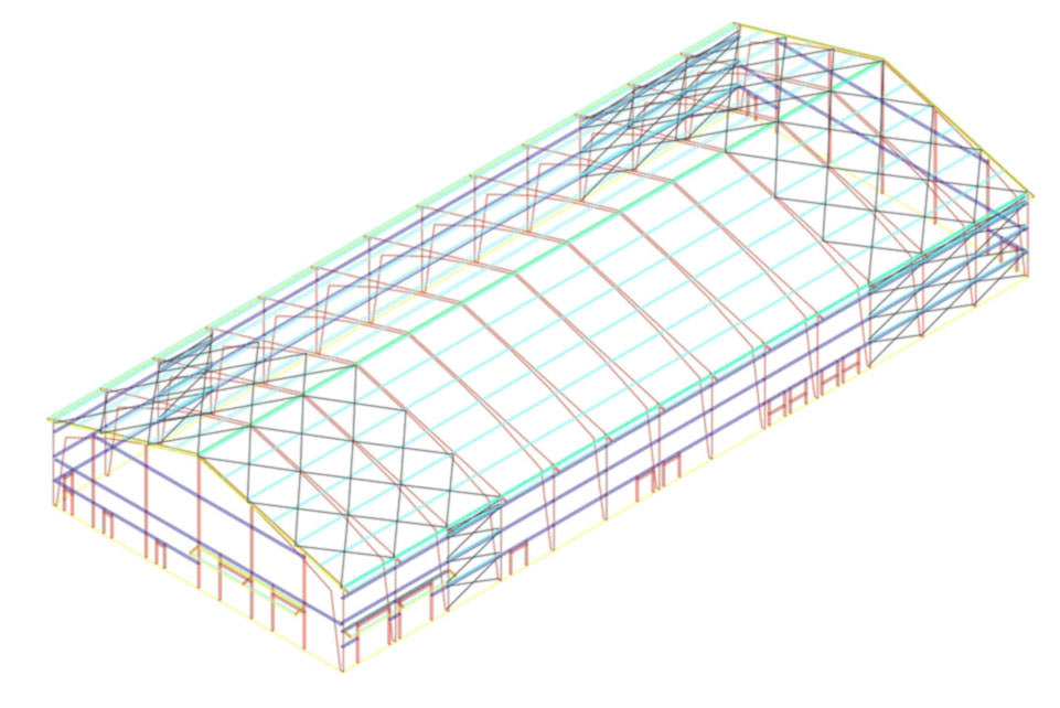 Wiki 3D rendition fabric building profile CAD drawing design