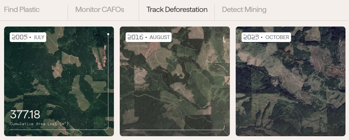Clay: Mô hình Nền tảng AI Mã nguồn Mở Cách mạng hóa Quan sát Trái đất 2 Track Deforestation