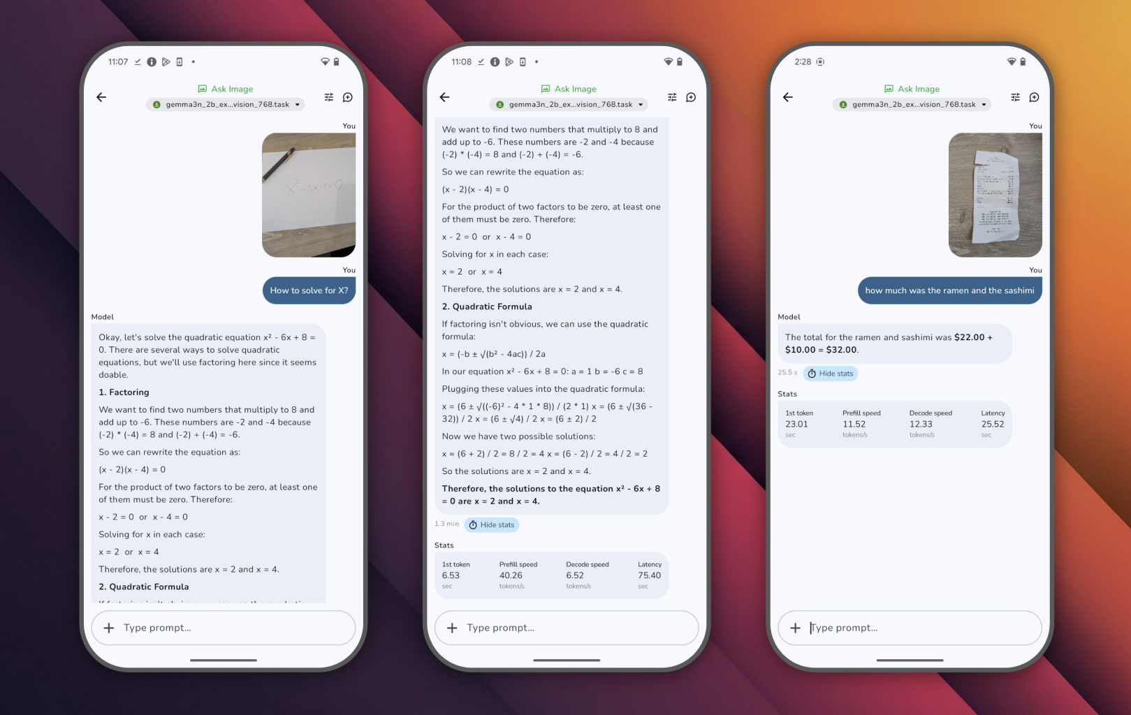 Google AI Edge Gallery: Đột Phá AI Ngay Trên Điện Thoại – Miễn Phí, Ngoại Tuyến và Hỗ Trợ Gemma 3n Mới Nhất! 2 Tính năng: Ask Image