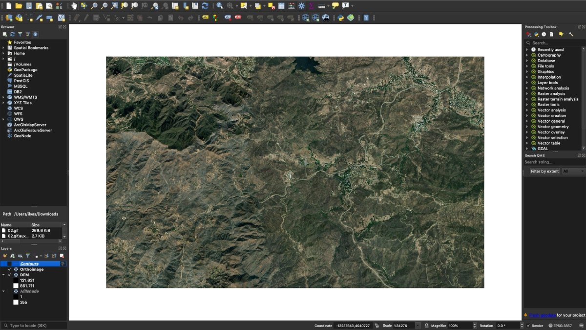 Hướng dẫn Tạo Bản đồ 3D Chuyên nghiệp từ DEM bằng QGIS, Photoshop/Illustrator và Blender 3 image