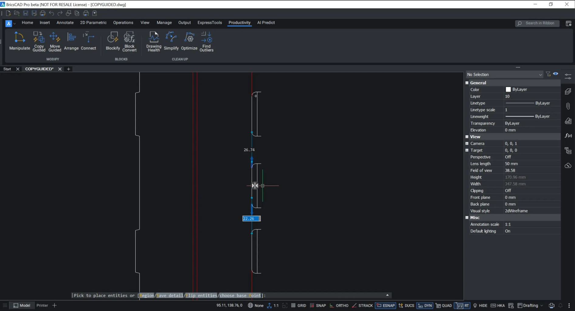 BricsCAD V25.2: Chi tiết hóa và Xuất bản với độ chính xác cao hơn 1 Flip Smarter with COPYGUIDED