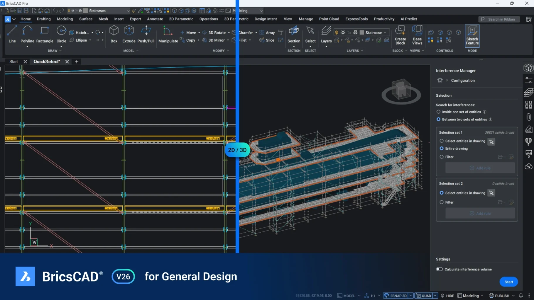 BricsCAD® V26: Giải pháp thay thế CAD đích thực, nay thông minh hơn và mở rộng tốt hơn 1 BricsCAD V26 cho Thiết kế Tổng quan
