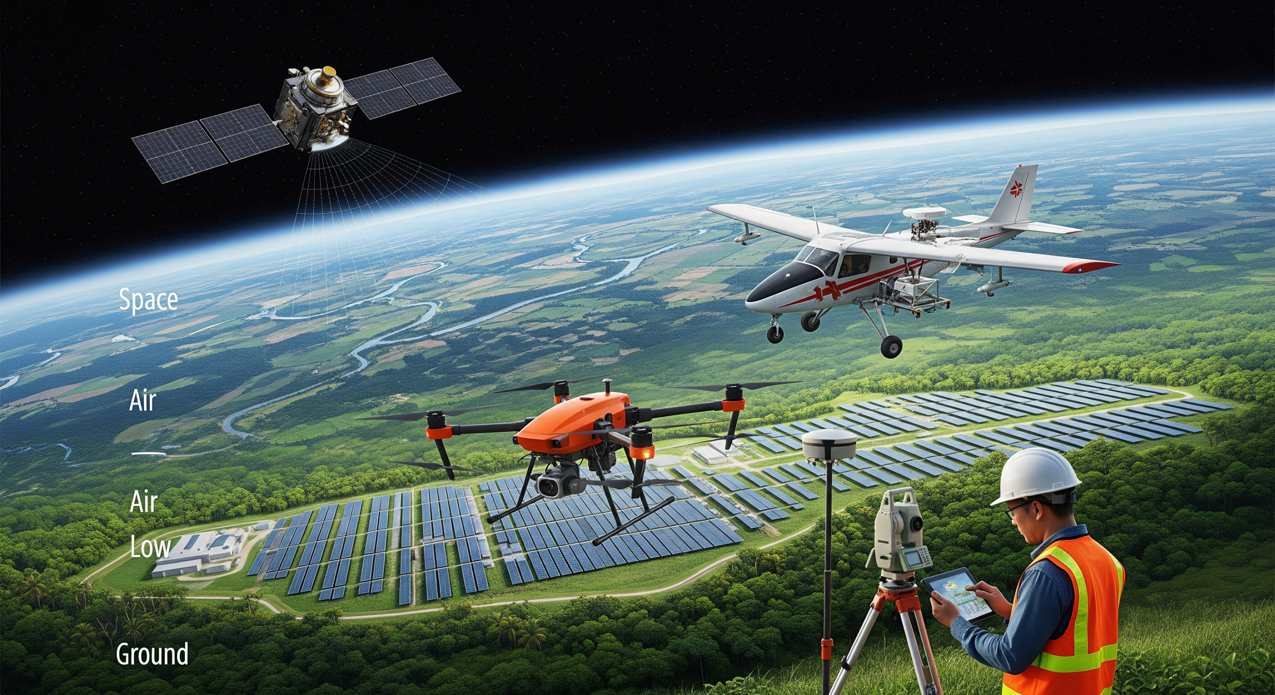 [Bài Dịch] Chiến Lược Dữ Liệu Địa Lý: So Sánh Hiệu Quả Giữa Vệ Tinh, Máy Bay, Drone Và Đội Mặt Đất