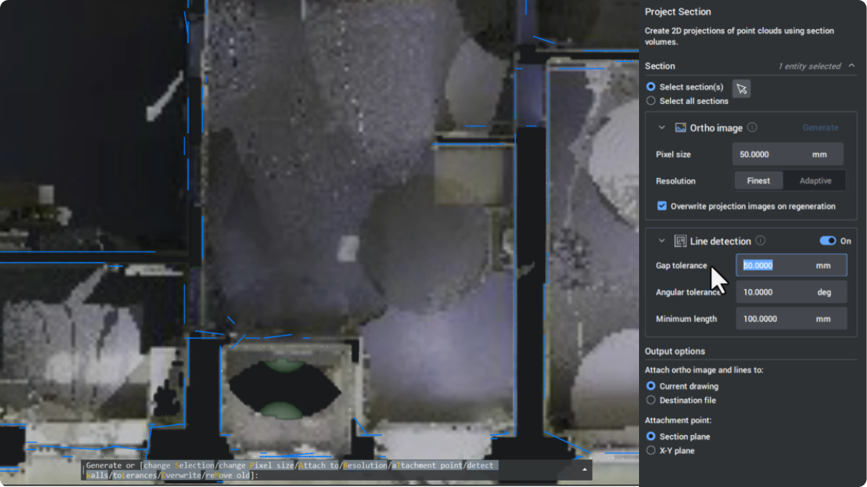 Phát hiện đường nét tự động và tạo ảnh trực giao