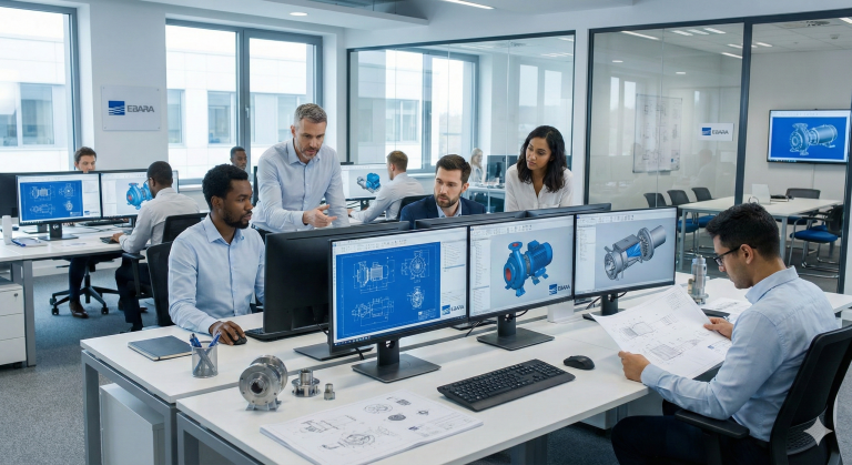 EBARA Corporation Tiet Kiem 60 Chi Phi Phan Mem CAD Nho Chuyen Doi So Sang BricsCAD