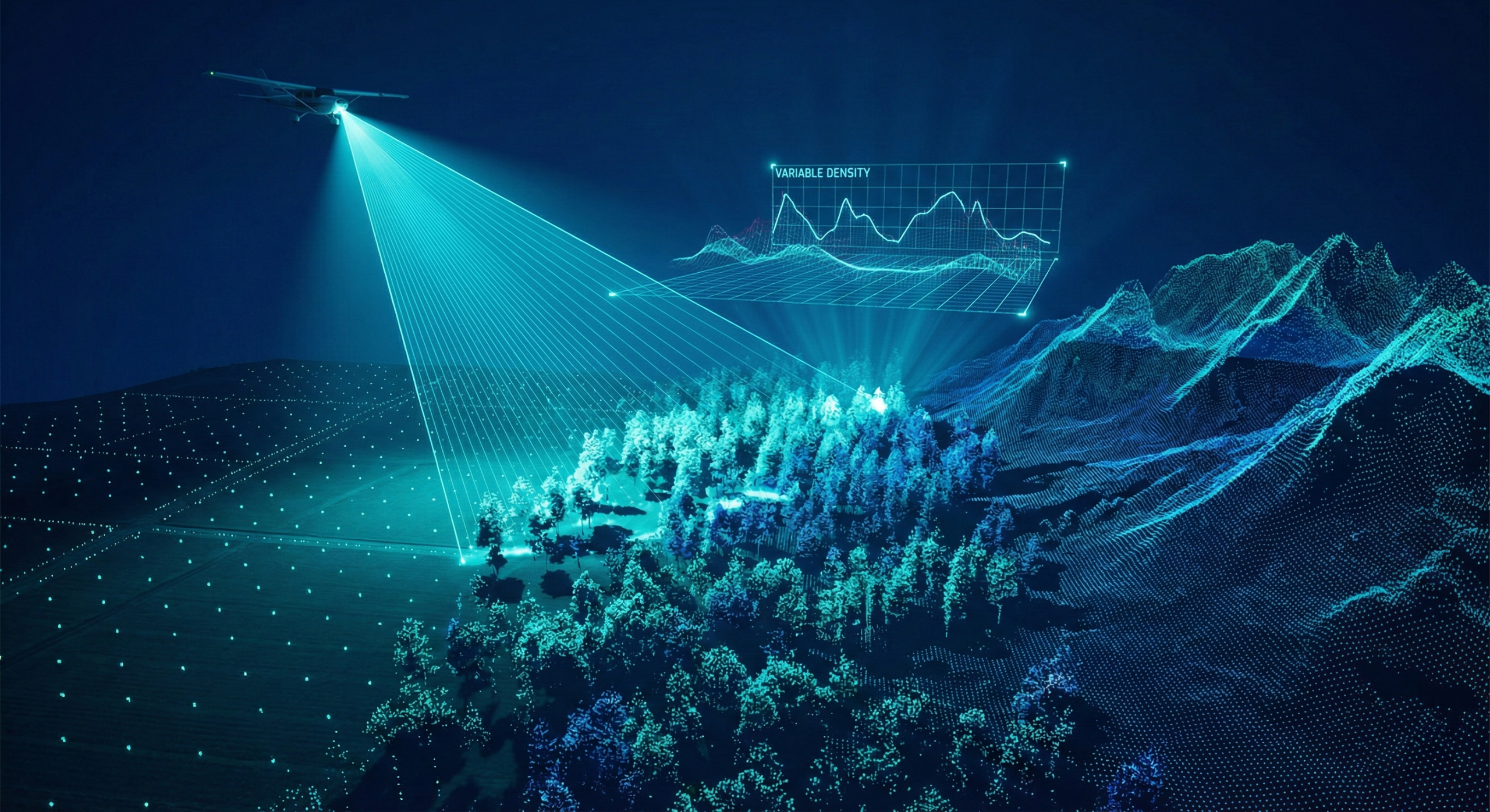 Hiểu Đúng Về Mật Độ Điểm Trong LiDAR Hàng Không: Tại Sao Nó Không Bao Giờ Là Hằng Số?