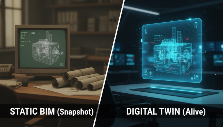 Phan biet BIM va Digital Twin Bi quyet van hanh nha may thong minh 2026