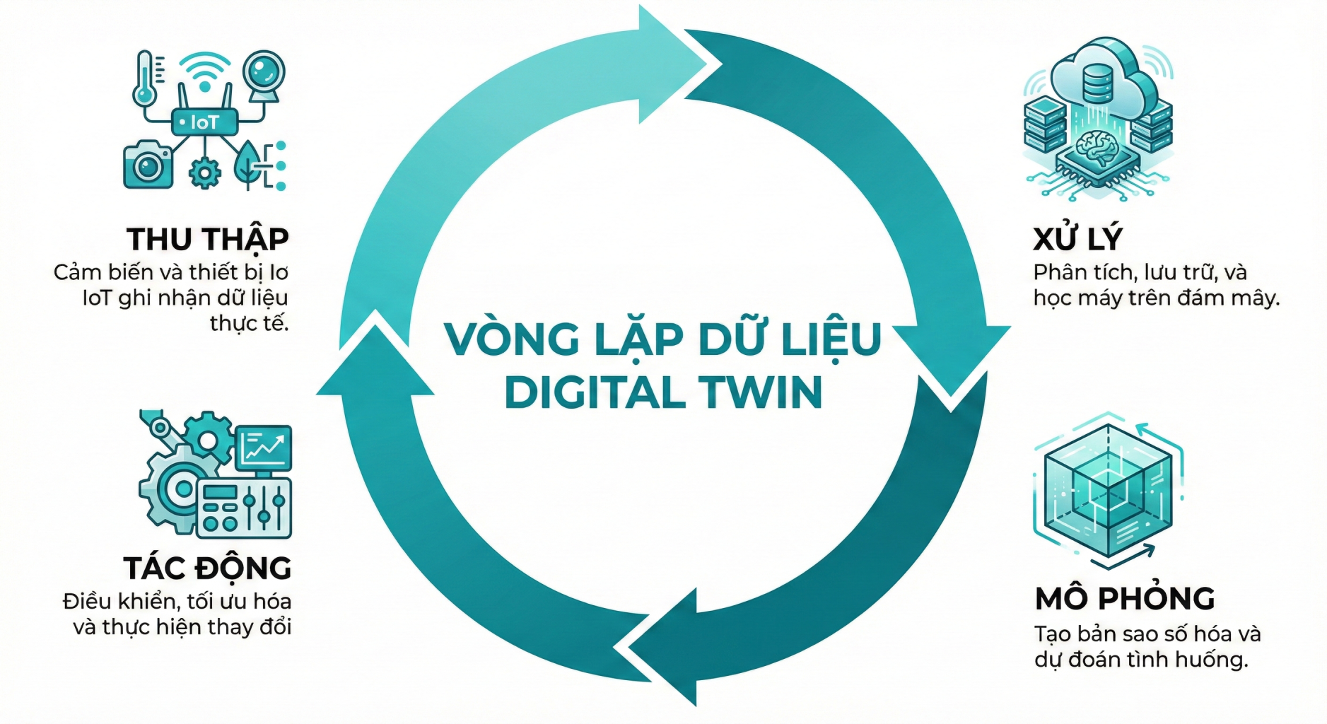Vong lap du lieu Digital Twin
