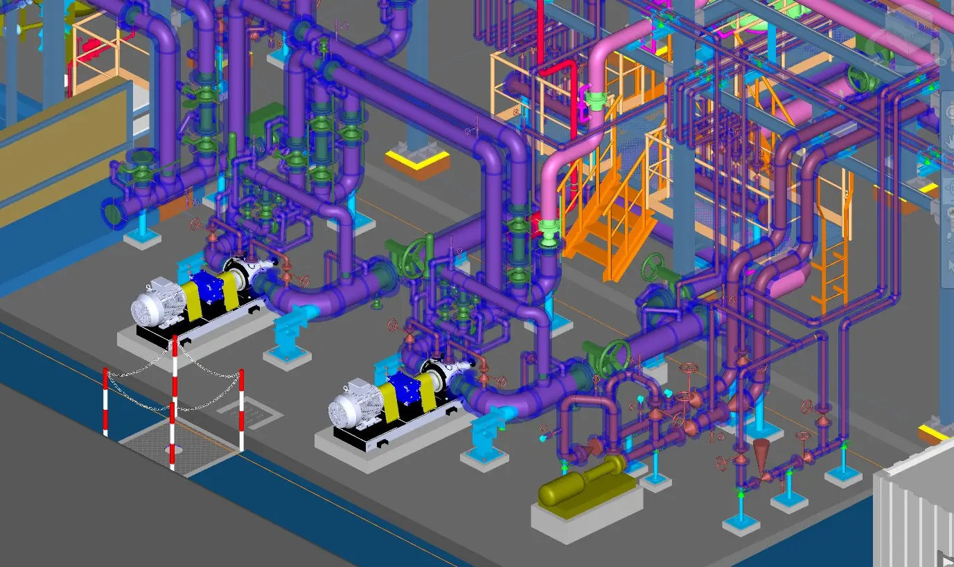 Plant engineering designs on BricsCAD Pro