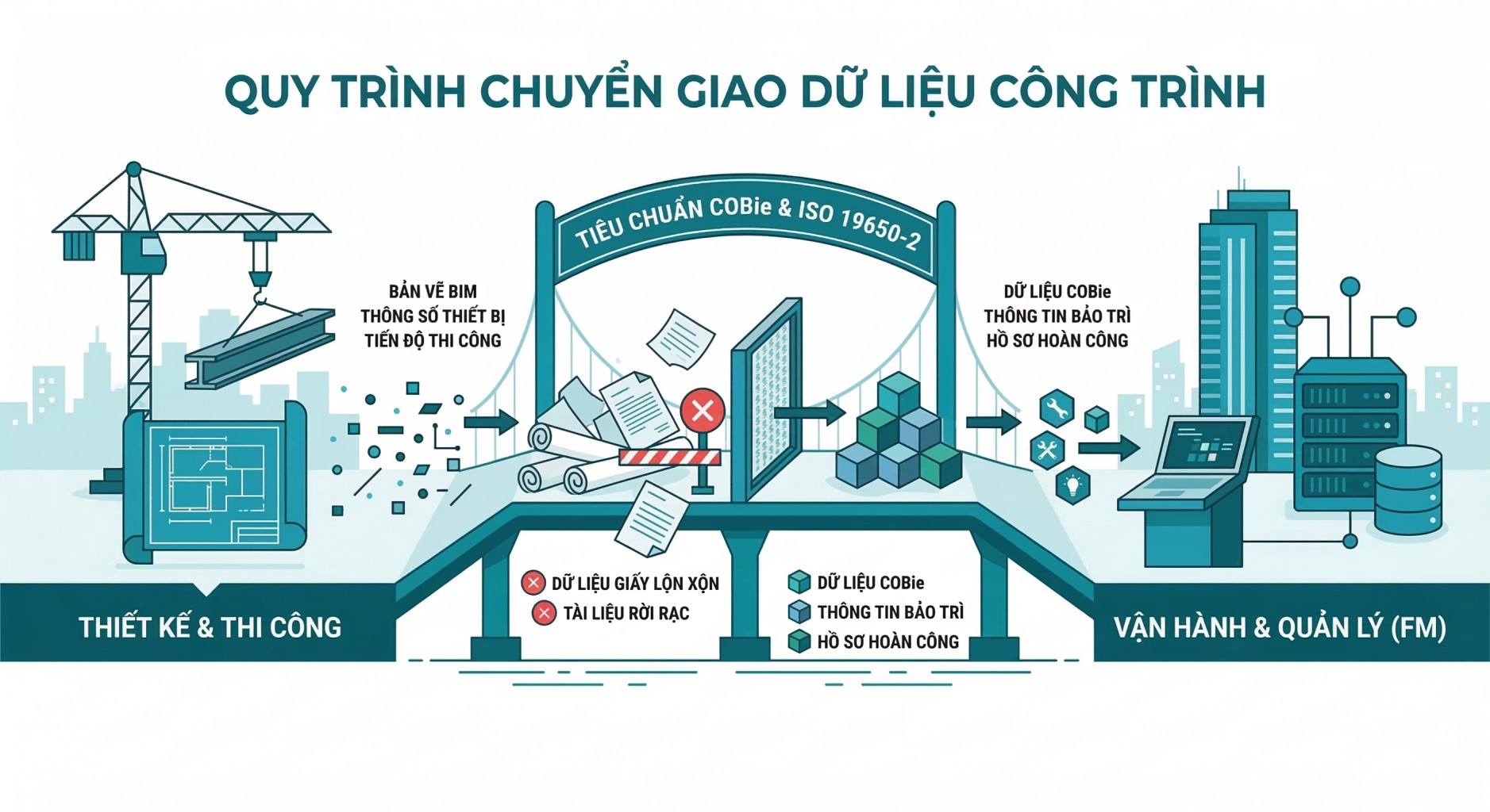 Luong dut gay du lieu Data Drop Giai Quyet Bang COBie