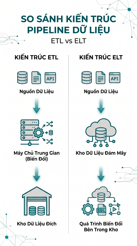 So sanh ETL vs ELT Dat tai muc Cuoc Dung Do Kien Truc Du Lieu