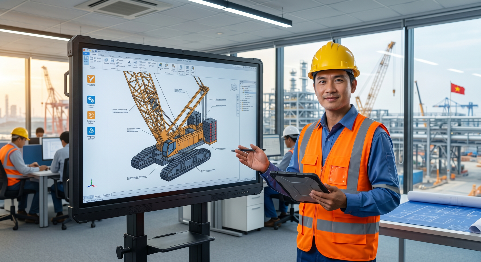 Pre-Built 3D Crane Fleet Models