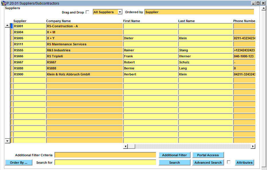 Supplier Management