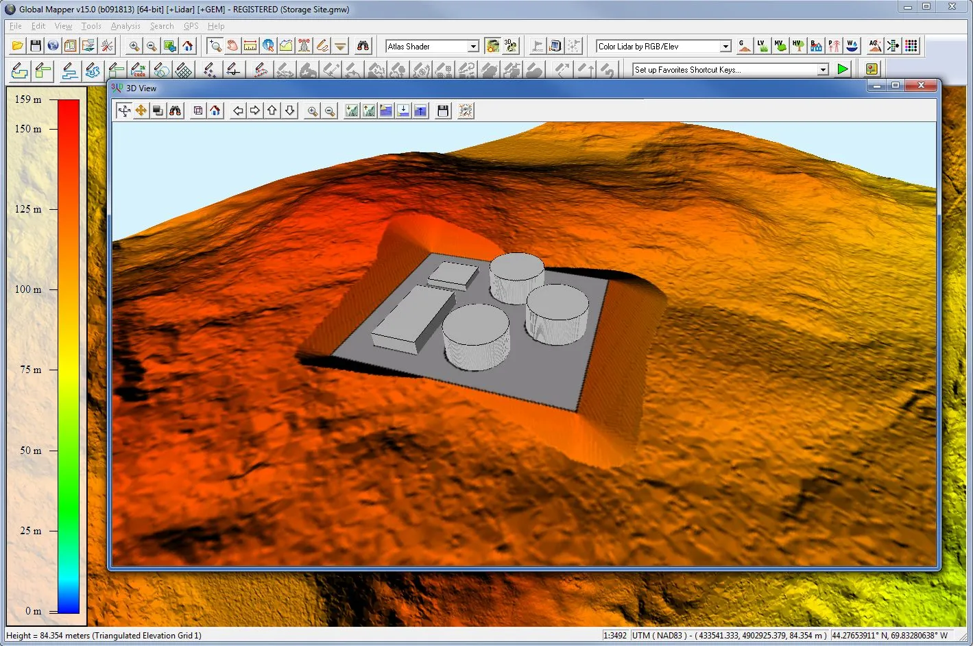 3D Terrain Analysis and Elevation Modeling
