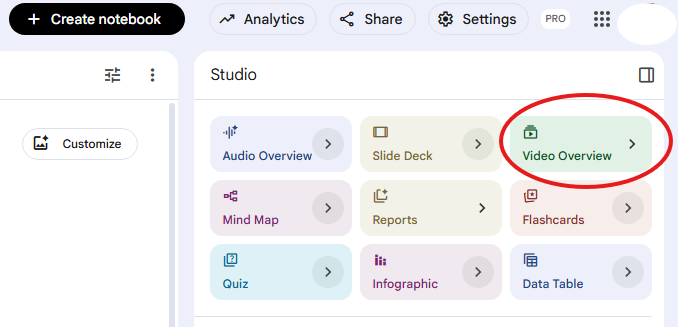 Video Overview NotebookLM