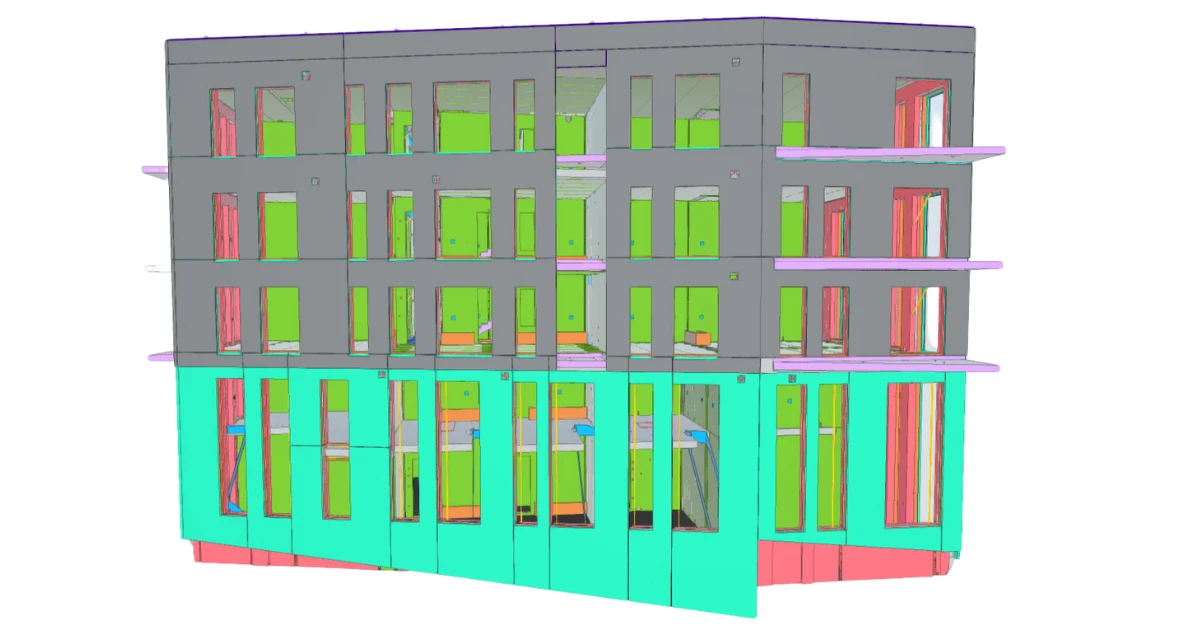 Kết cấu bê tông đúc sẵn khu căn hộ Tallinn: IDEA StatiCa Detail giải quyết vùng gián đoạn ứng suất 4 Innopolis tall walls1