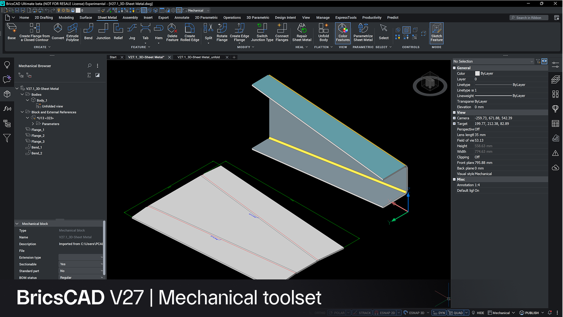 BricsCAD Mechanical toolset Hero Image V27 1920x1080 with text